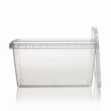 Kunststoffdose RectAcup, rechteckig, mit Deckel, 139x98x71mm, 600ml, 1 St