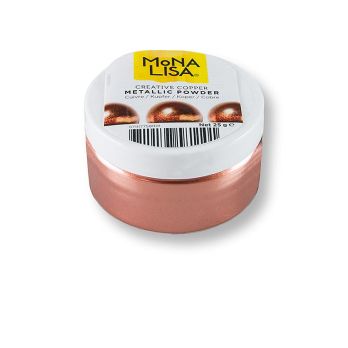 Lebensmittelfarbe Pulver, Metallic colors, Copper Powder, Mona Lisa, 25 g