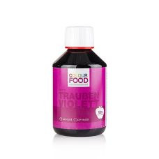 ColourFood Lebensmittelfarbe - Trauben Violett, flüssig, wasserlöslich, vegan, 250 g