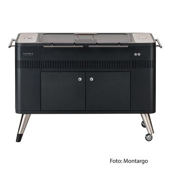 Holzkohlegrill HUB, mit Anzünder, schwarz, everdure montargo / Heston Blumenthal, 1 St