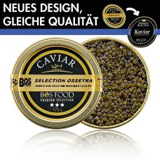 Selection Ossetra Kaviar (Acipenser gueldenstaedtii), 125 g