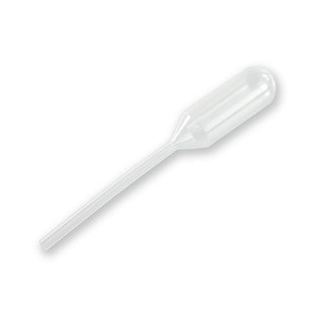Pasteurpipette, Kunststoff, 6cm, 1,2ml, nicht graduiert, 100% Chef, 500 St