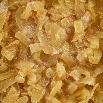 Zwiebel Streifen, karamellisiert, mariniert, Holzmann, 3 kg