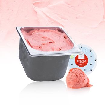 Creme Eis - Erdbeer Sorbet, vegan, TK, 2,5 l