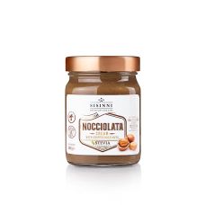 Nocciolata Creme, Haselnusscreme mit Stevia & Stückchen, Sisinni, 380 g