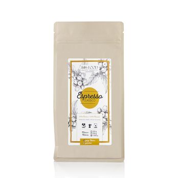 BOS FOOD - Espresso Classico, Kaffee Blend mit 20% Robusta, ganze Bohnen, 1 kg