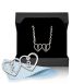 INFINITYLOVE Kette, 45cm, + Anhänger + Gravur, silber, 1 St