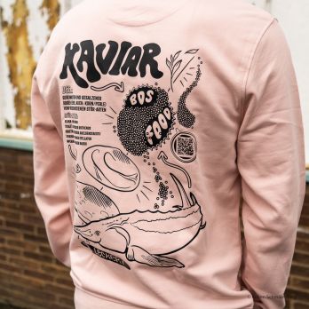 BOS FOOD Crewneck Pullover Kaviar, Farbe Soft Rose, Größe S , 1 St