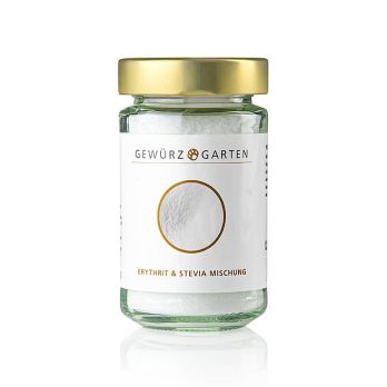 Gewürzgarten Erythrit & Stevia Mischung, 1:1 wie Zucker verwendbar, 190 g