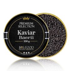 BOS FOOD Premium Selection - Baerii Kaviar (baerii), Aquakultur, ohne Konservierungsmittel, China, 250 g