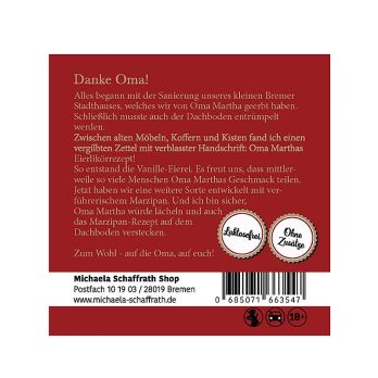 Michaela Schaffrath Marzipan Eierei, Eierlikör, 20 % vol. MINI, 50 ml