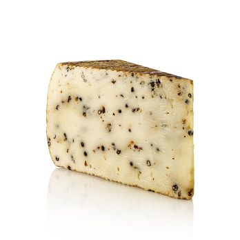 Pecorino Pepato, Hartkäse aus Schafsmilch mit Pfeffer, halber Laib, ca.750 g