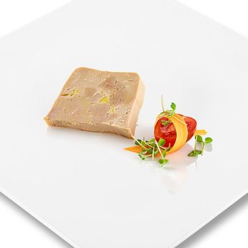 Entenleberblock, mit Stücken, Trapez, Halbkonserve, Foie Gras, Rougié, 180 g