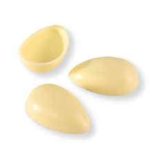 Pralinen-Ei-Halbschalen, weiße Schokolade, klein, 40x26mm, Läderach (Ostern), 588 St