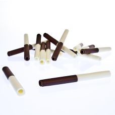 Schokozigaretten - Duo Gaughin, Vollmilch/weiße Schokolade, 8,5cm lang, 700 g, 140 St