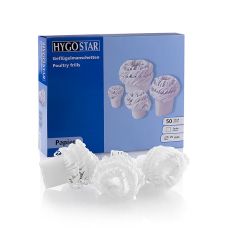 Manschetten, Papillotes Gigot, 25mm, für Hammel-, Lamm- und Rehkeulen, 50 St