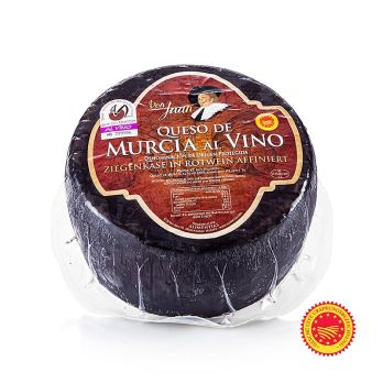Murcia al Vino Queso DOP/g.U., Ziegenkäse in Rotwein-Rinde, Spanien, ca.2,5 kg