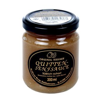 Original Tessiner Quitten-Senf-Sauce, Wolfram Berge, 200 ml