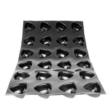 Flexipan Matte 60x40cm, 24 Saphirformen, 70x70mm, 35mm tief, 75ml, No. 1124, 1 St