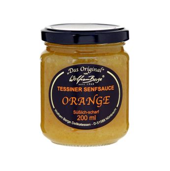 Original Tessiner Orangen-Senf-Sauce, Wolfram Berge, 200 ml
