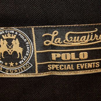 BOS FOOD EDITION Polo-Shirt La Guajiro, Kurzarm, schwarz/rot, Herren Gr. S, 1 St
