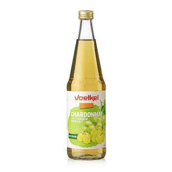 Chardonnay Traubensaft, hell, 100% Direktsaft, Voelkel, BIO, 700 ml