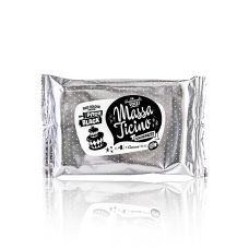 Massa Ticino - Tortengarniermasse, Pitch Black, Vegan, AZO-Frei, 250 g