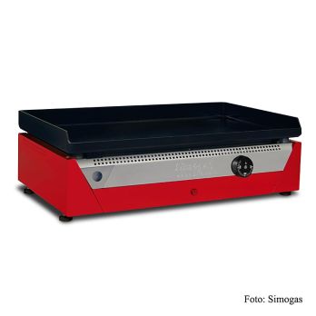 Plancha Bräter Elektro, Rainbow Rot, Garfläche 51x30cm, 2,4KW, 1 St