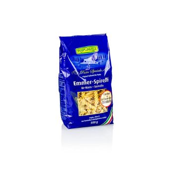 Rapunzel, Emmer Nudeln - Spirelli, Semola, BIO, 500 g