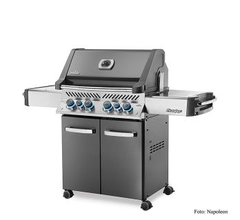 Napoleon Gasgrill Prestige P500 RSIB, Rauchgrau, 5 Brenner & SIZZLEZONE, 1 St