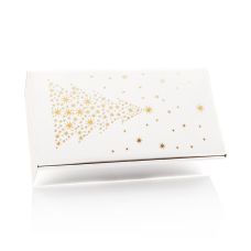 Weinpräsentkarton Seta Bianco Sternenbaum, 2er Präsentkarton, weiß, 360mm, 1 St