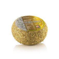 Pecorino Affinato, in Heu und Stroh, Schafskäse, ca.1,2 kg