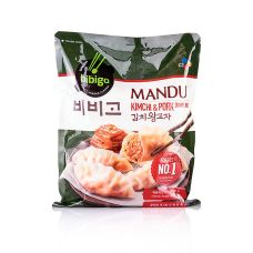 Wan Tan - Gyoza Mandu Kim Chee, Schwein Dumpling (Dim Sum), Bibigo, TK, 525 g, ca.15 St