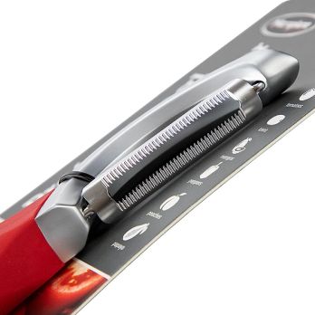 Serrated Peeler (Gezahnter Schäler), Rot, 1 St