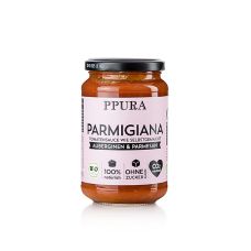 Ppura Sugo Parmigiana - mit Auberginen, Tomaten und Parmesan, BIO, 340 g