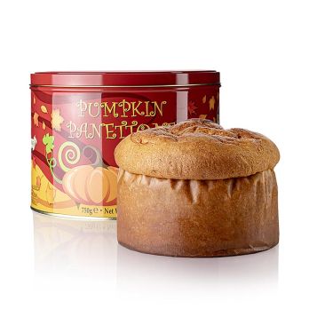 Weihnachtskuchen Panettone - Pumpkin, mit Kürbisfüllung, Metalldose, Lazzaroni, 750 g
