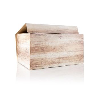 Weinpräsentkarton, Wood, für 6 Flaschen à 0,75 l, 1 St