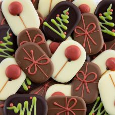 Schokoaufleger Merry Cristmas 3 Designs, 40x25mm, Dobla (77794), 423 g, 189 St