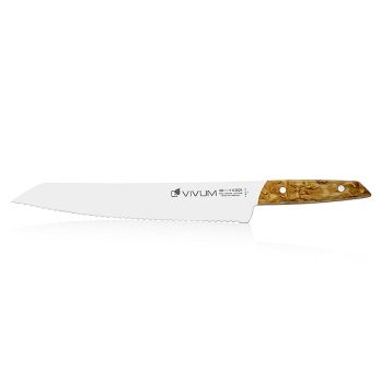 VIVUM Brotmesser, Wellenschliff, mit Holzgriff, 26cm, DICK, 1 St