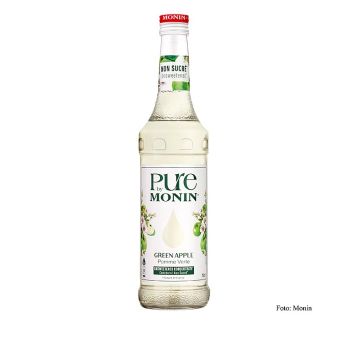 Monin PURE - Green Apple (Grüner Apfel), ungesüßt, 1:25, 700 ml