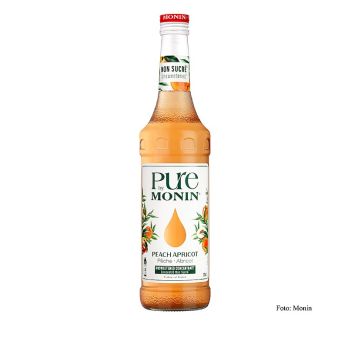 Monin PURE Peach - Apricot (Pfirsich - Aprikose) Ungesüßt , 700 ml