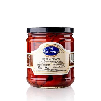Pimiento Piquillo - Piquillopaprika, ganz, Valerio, 425 g