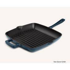 Olavson Grillpfanne Petrol, Gusseisen, emailliert, 24cm, für alle Herdarten, 1 St