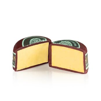 Cheddar Vintage Mini Herz, Hartkäse in Wachs, Godminster, BIO, 200 g