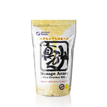 Masago Arare Reiskügelchen, neutrale knusprige Reiskugeln, Azuma Foods, 300 g