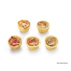 Mini Quiches Sortiment, 5 Sorten, Traiteur de Paris, TK, 1,35 kg, 75 x 18g