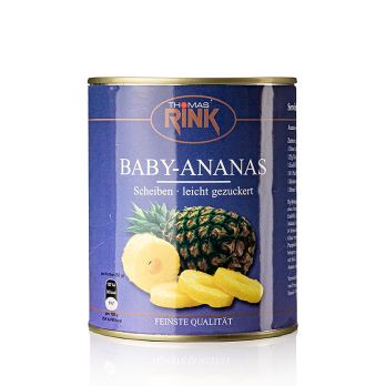 Thomas Rink Baby Ananas Scheiben, 28-32 Scheiben, 830 g