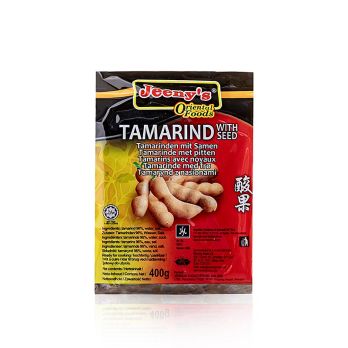 Tamarinde, Block mit Kernen, reine Tamarinde zur Weiterverarbeitung, 400 g