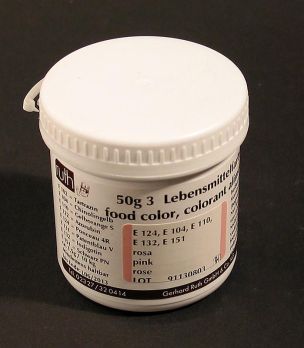 Lebensmittelfarbe Pulver, rosa, wasserlöslich, 9113, Ruth, 50 g