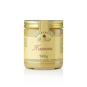 Klee-Honig, weiß, streichzart, lieblich-mild, feines Zimtaroma, 500 g